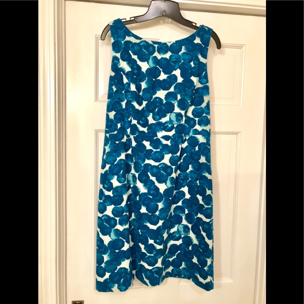 Turquoise pattern dress